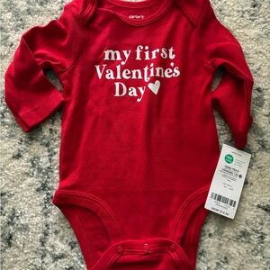 Carter's Red Valentine's Day Bodysuit